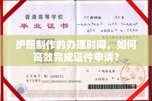 平原护照制作的办理时间，如何高效完成证件申请？